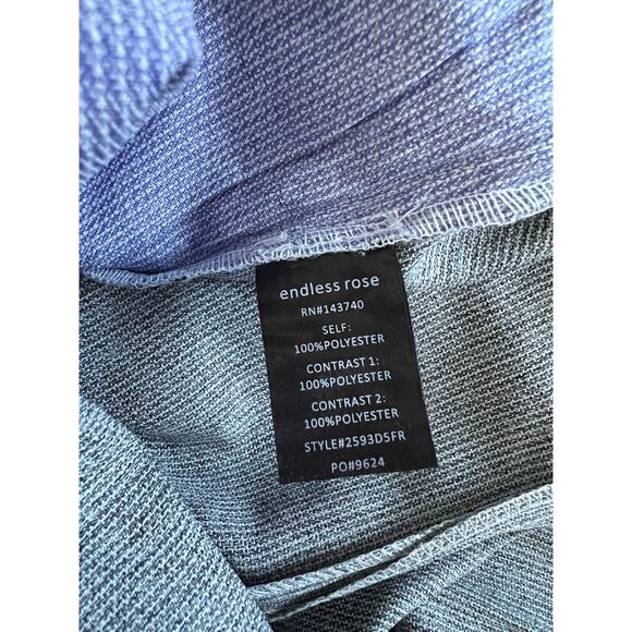 Endless Rose Mesh Panel Bodycon Mini Dress Gray Black – Size Small NWT - Picture 4 of 8